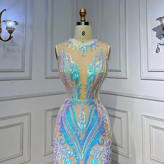 Ships in 1 to 3 Days - White Long Prom Dresses 2024 Luxury Sequined Elegant Mermaid Style for Black Girl Prom Gala Party