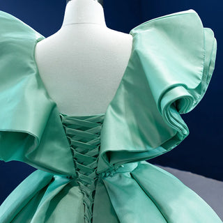 Contemporary Elegance: Stylish O-Neck Ball Gown for Women's Evening Parties