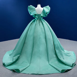 Contemporary Elegance: Stylish O-Neck Ball Gown for Women's Evening Parties