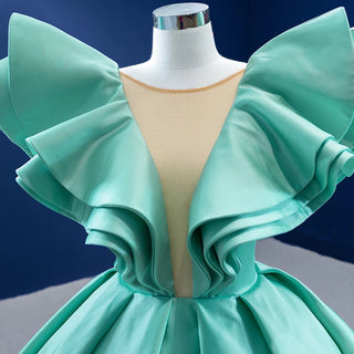 Contemporary Elegance: Stylish O-Neck Ball Gown for Women's Evening Parties