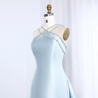 Ships in 2 to 5 Days -Satin Gown with Side Train