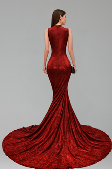 Beaded Mermaid Evening Gown - LAROSABRIDE