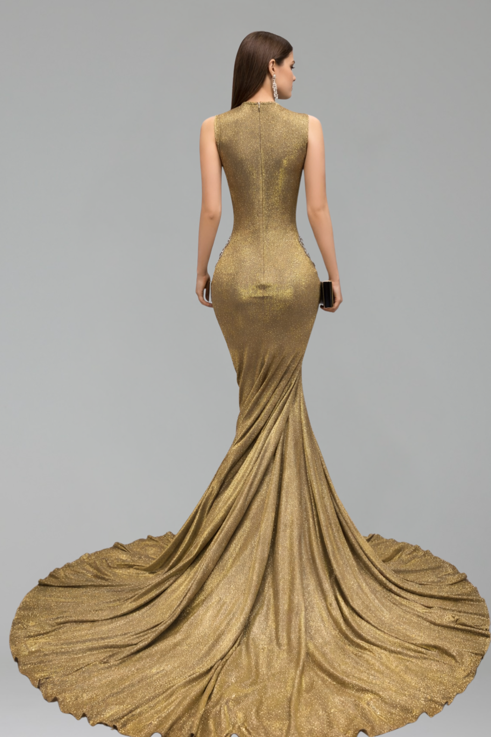 Beaded Mermaid Evening Gown - LAROSABRIDE