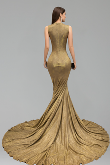 Beaded Mermaid Evening Gown - LAROSABRIDE