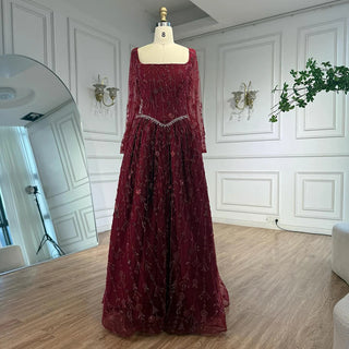 Embroidered Regal A-Line Gown