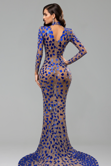 Geometric Crystal Illusion Gown - LAROSABRIDE