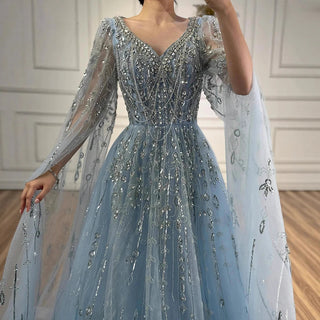 Embellished Tulle A-Line Gown