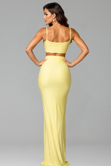 Crystal Embellished Two-Piece Gown - LAROSABRIDE