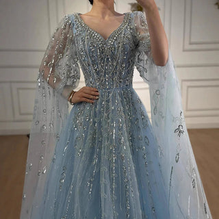 Embellished Tulle A-Line Gown