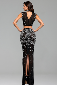 Crystal Embellished Two-Piece Gown - LAROSABRIDE