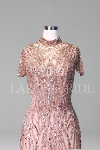 Beaded Mermaid Dress - LAROSABRIDE