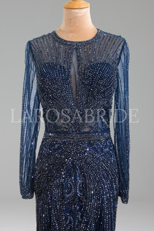 Diamond Mermaid O-Neck Dress - LAROSABRIDE