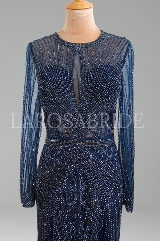 Diamond Mermaid O-Neck Dress