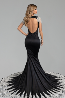 Illusion Appliqu� Mermaid Gown - LAROSABRIDE