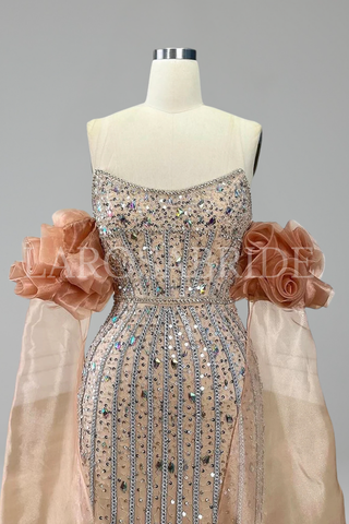 Beaded Mermaid Evening Dress