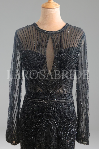 Diamond Mermaid O-Neck Dress
