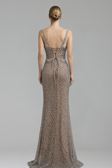 Crystal-Embellished Dress-Larosabride