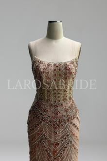 Beaded Formal Evening Dress - LAROSABRIDE