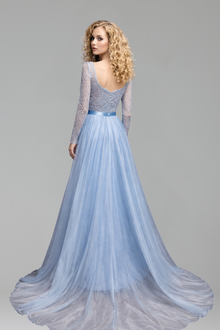 Sweetheart Beaded Overskirt Dress-Larosabride