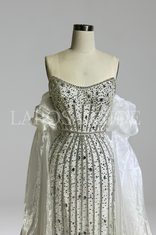 Beaded Mermaid Evening Dress