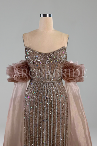 Beaded Mermaid Evening Dress
