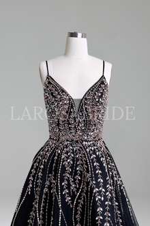 Spaghetti Strap A-Line Gown - LAROSABRIDE