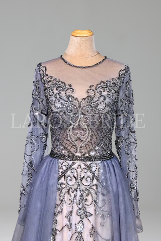 Beaded Mermaid Evening Dress