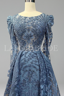 Mermaid Gown with Overskirt - LAROSABRIDE