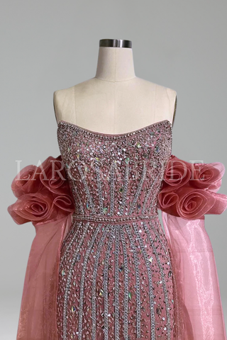 Beaded Mermaid Evening Dress
