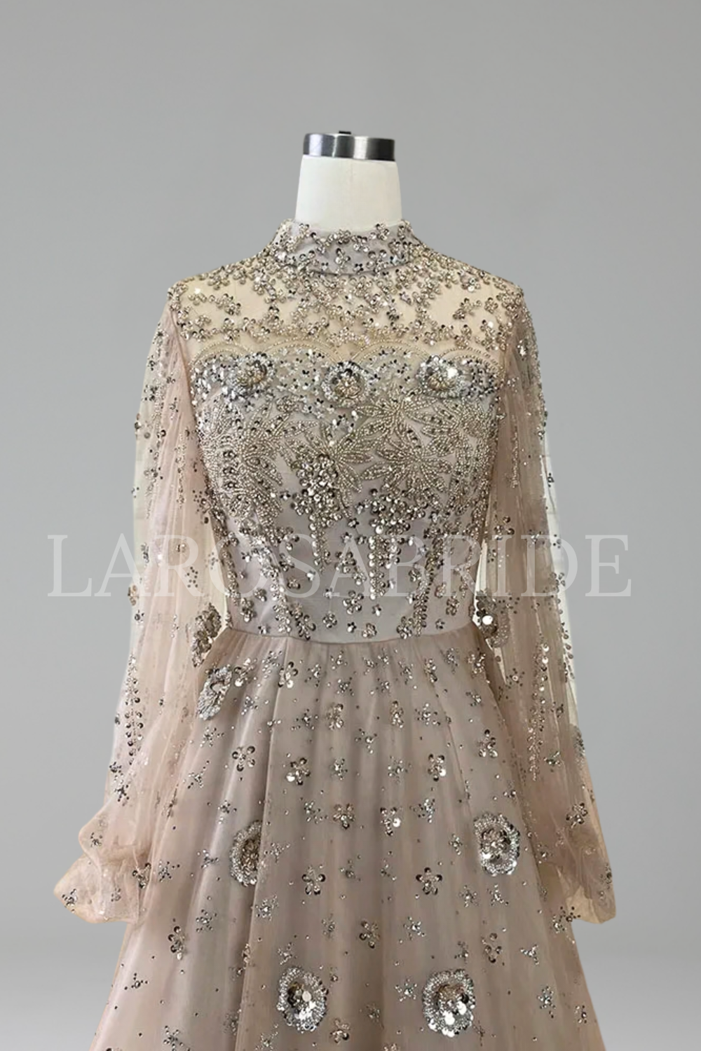 A-Line Beaded Luxury Elegant - LAROSABRIDE