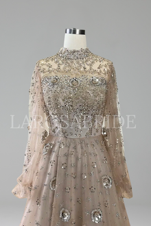 A-Line Beaded Luxury Elegant - LAROSABRIDE
