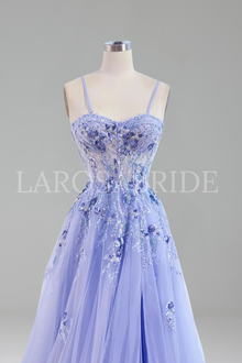Strapless Beaded A-Line Dress - LAROSABRIDE