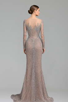 Crystal Pearl Embellished Silhouette-Larosabride