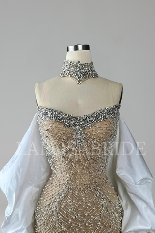 Beaded Mermaid Formal Dress - LAROSABRIDE