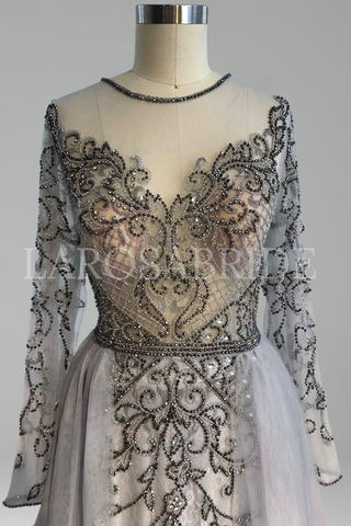 Beaded Mermaid Evening Dress