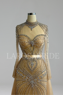 Beaded Evening Dress Overskirt - LAROSABRIDE
