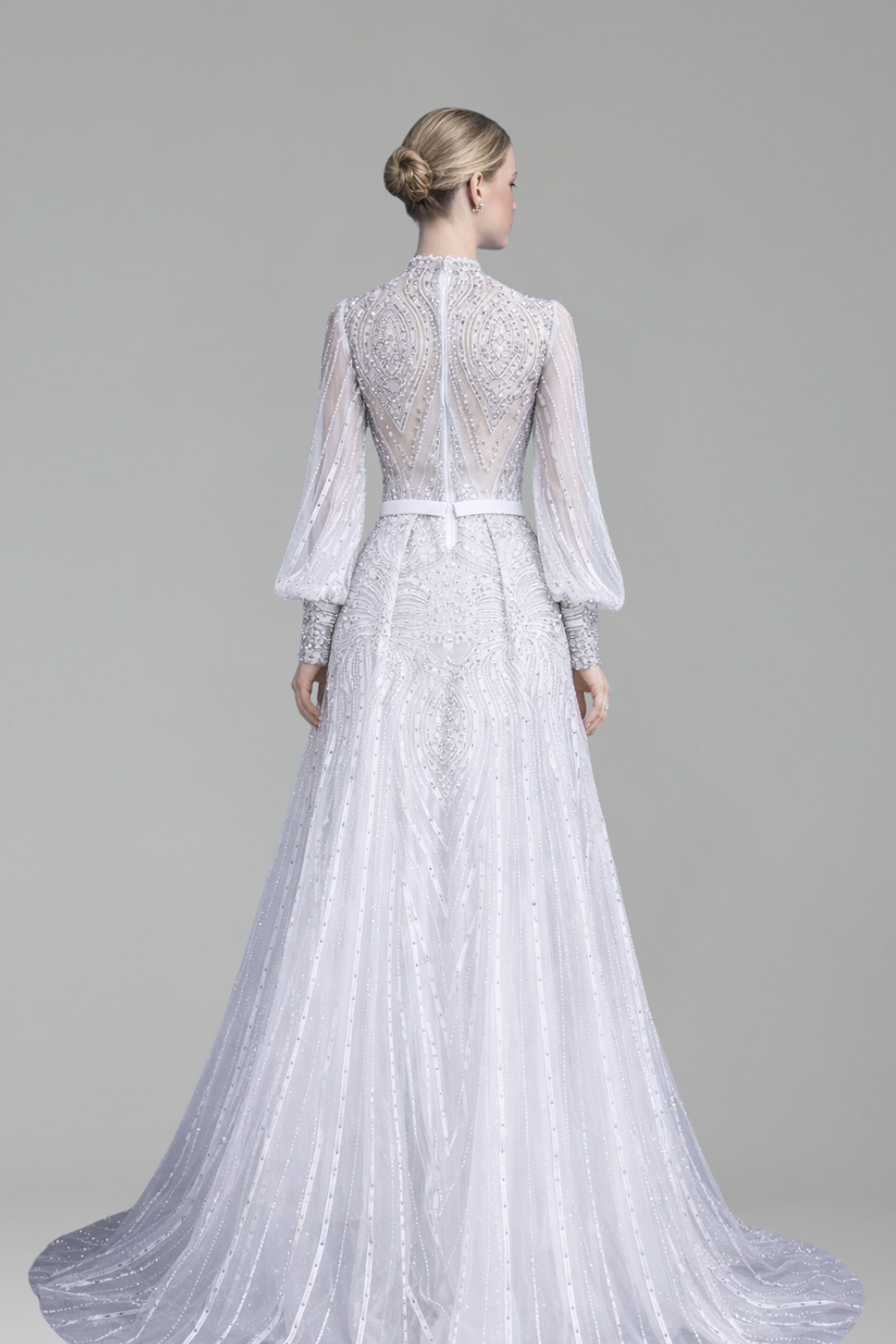 Mermaid Beaded Overskirt Dress-Larosabride