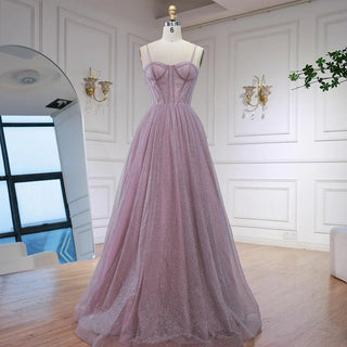 Dusty-Lilac Sparkle Gown