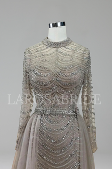 Beaded Mermaid Overskirt - LAROSABRIDE