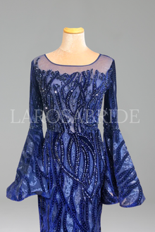 Mermaid Flare Sleeve Gown - LAROSABRIDE