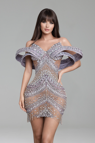 Crystal Sculpted Shoulder Mini