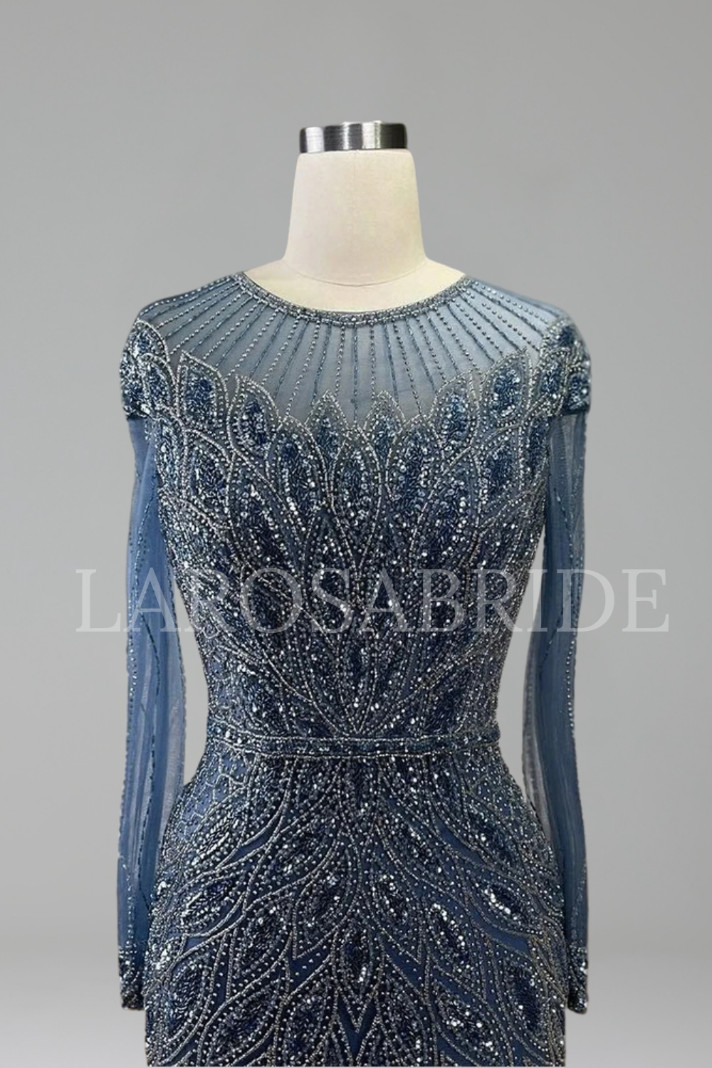 Beaded Mermaid Dress - LAROSABRIDE
