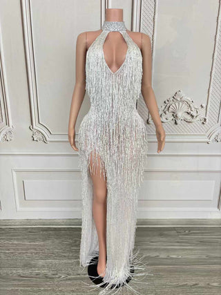silver halter neck fringe mini dress Gefomuofe Women's Fringed Sleeveless Dress Sequin Dress Elegant Ball Gown Club Cocktail Costume, Health & Household Find your short hoco dress from thousands of cute homecoming dresses and cheap junior party dresses. Halter Neck High Neck Fringe
