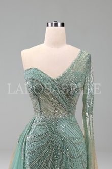 Beaded Skirt Mermaid Dress - LAROSABRIDE