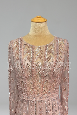 Beaded Mermaid Dress - LAROSABRIDE