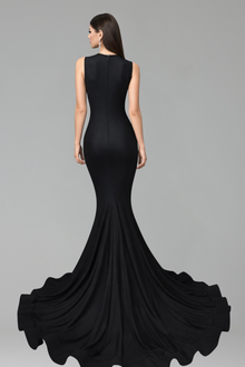 Sheer Illusion Beaded Mermaid Gown - LAROSABRIDE