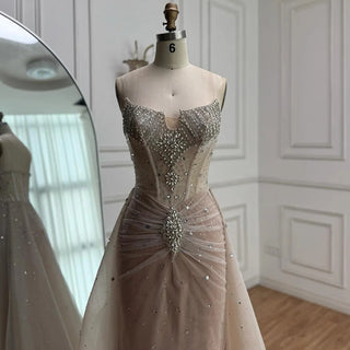 Sparkling Nude Mermaid Dress
