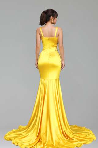 Emerald Green Beaded Gown