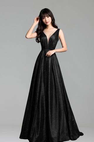 Satin O-Neck A-Line Gown-Larosabride