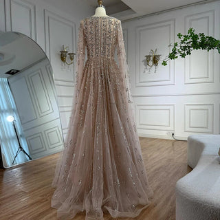 Embellished Tulle A-Line Gown